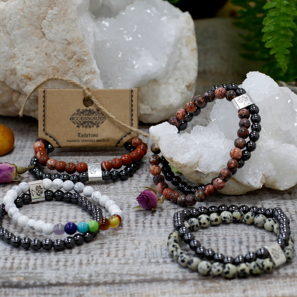 Pulseras de Piedras Preciosas Magnética