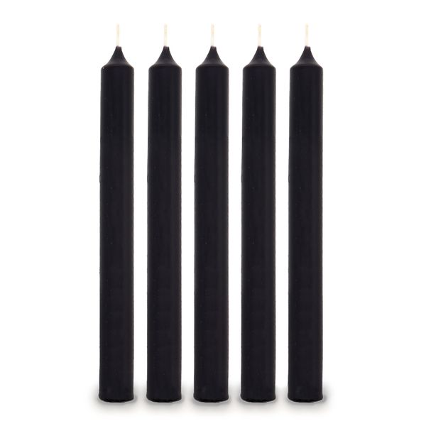 Negro Velas de la cena a Granel (100)