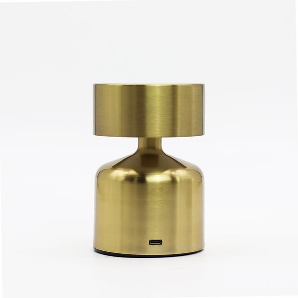 Lámpara Táctil - Forma de Hongo Bronce - USB (C) - Recargable (400 vatios)