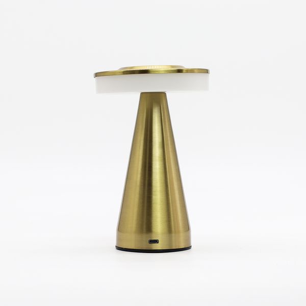 Lámpara táctil - Tallo alto de Cobre - USB (C) - Recargable (400 vatios)