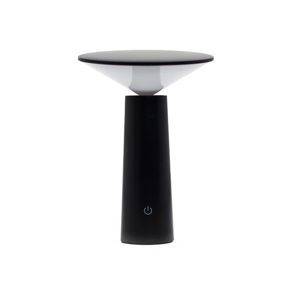 Lámpara Táctil - Forma de Hongo NegrO - Ajustable - Luz de patrón - USB (C) - Recargable (2000 vatios)