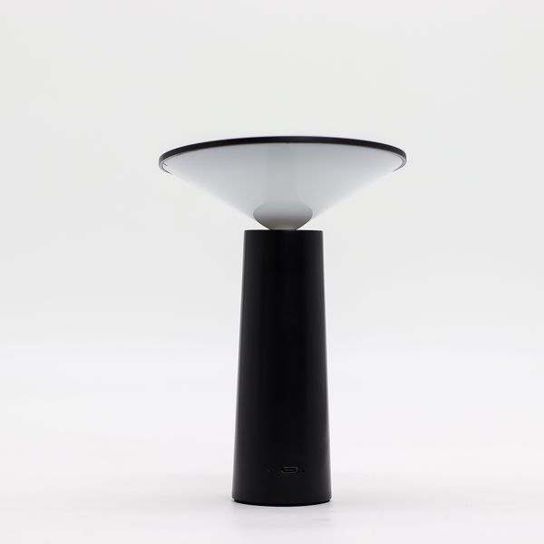Lámpara Táctil - Forma de Hongo NegrO - Ajustable - Luz de patrón - USB (C) - Recargable (2000 vatios)