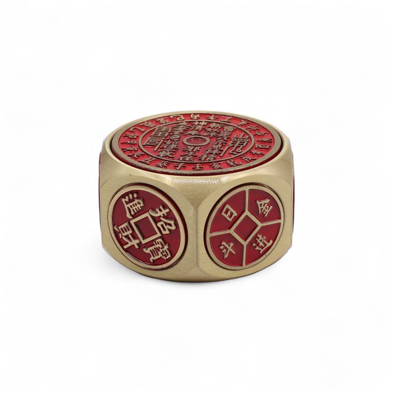 Fortuna Feng Shui  - Dados de Calendario Rojo y Moneda - Selector de Fechas Auspiciosas