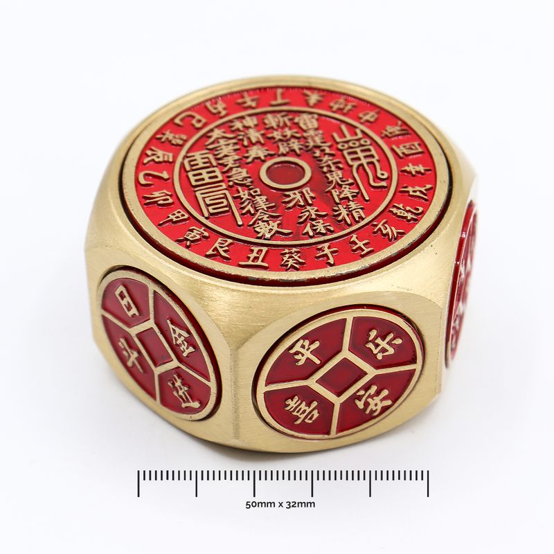 Fortuna Feng Shui  - Dados de Calendario Rojo y Moneda - Selector de Fechas Auspiciosas