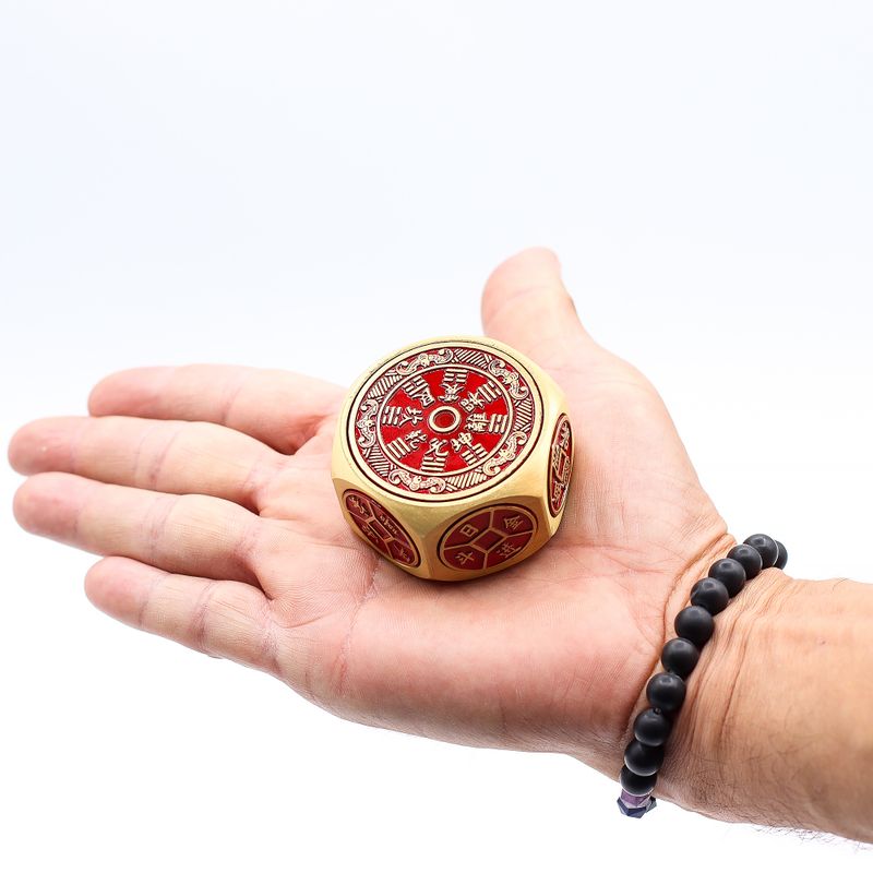 Fortuna Feng Shui  - Dados de Calendario Rojo y Moneda - Selector de Fechas Auspiciosas