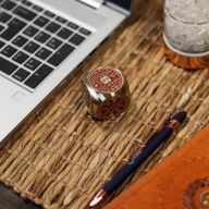Fortuna Feng Shui - Cubo de Prosperidad Rojo y Latón - Plano