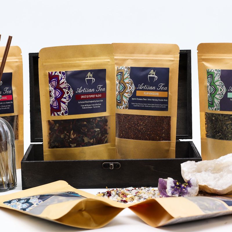 Caja de Té / Regalo / Cesta - Gris