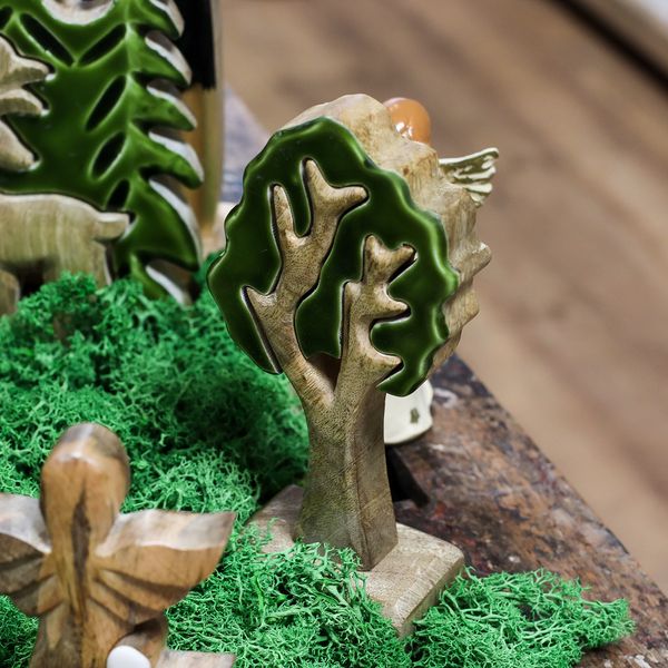 Decoración Bosque en Madera - Un solo árbol