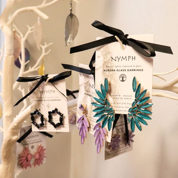 Pendientes de Cristal Vintage