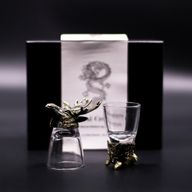 Vasos de chupito (50 ml) - Criaturas salvajes del bosque - Bronce antiguo