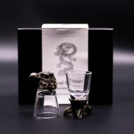 Vasos de chupito (50 ml) - Criaturas salvajes del bosque - Bronce antiguo