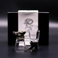 Vasos de chupito (50 ml) - Criaturas salvajes del bosque - Bronce antiguo