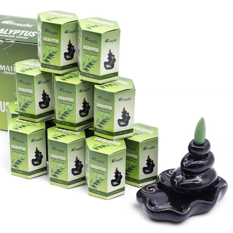 Pack de 10 Incienso Masala Backflow - Eucalipto