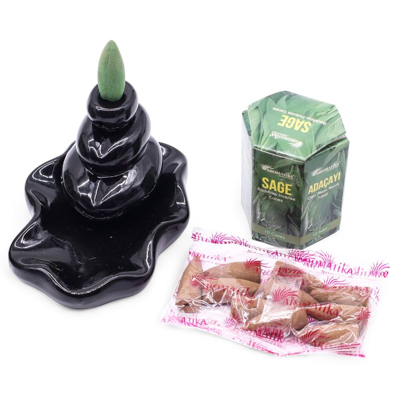 Pack de 10 Incienso Masala Backflow - Salvia