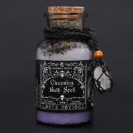 Poción de hechizo de baño de bruja ancestral y amuleto de cristal de roca - Limpieza