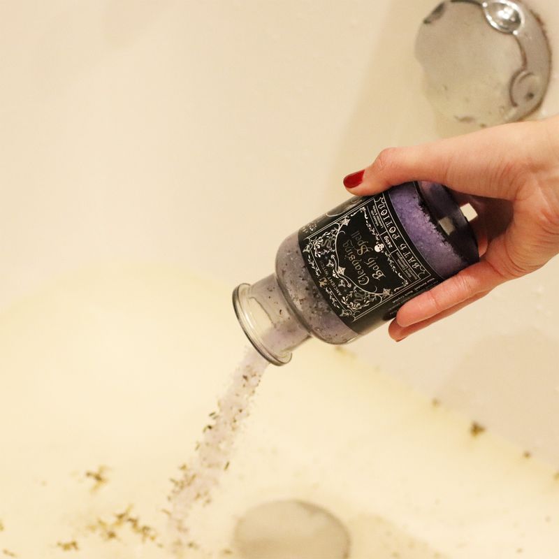Poción de hechizo de baño de bruja ancestral y amuleto de cristal de roca - Limpieza