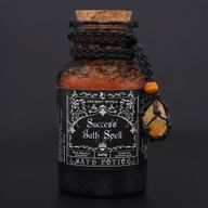 Poción de baño con hechizo de bruja antigua y amuleto de cristal de citrino - Éxito