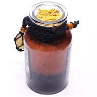 Poción de baño con hechizo de bruja antigua y amuleto de cristal de citrino - Éxito
