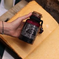 Poción de baño de hechizo de bruja antigua y amuleto de cristal de amatista - Seducción