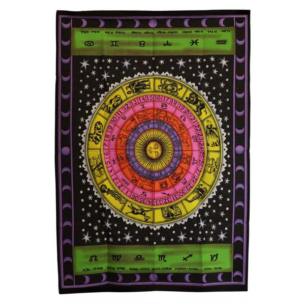 Arte de Pared de Algodón – Zodiaco Colorido