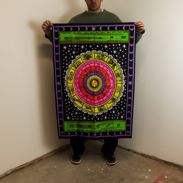 Arte de Pared de Algodón – Zodiaco Colorido
