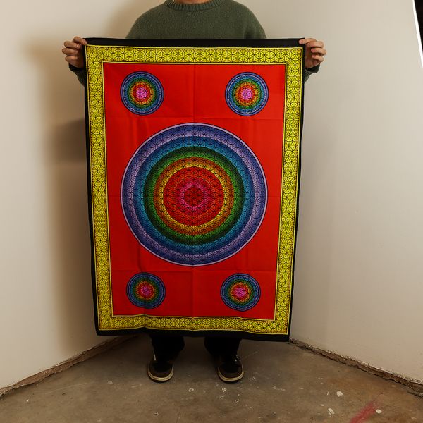 Arte de Pared de Algodón – Cinco Flores de la Vida
