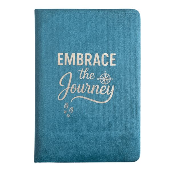 Cuaderno de Terciopelo - Abraza el Viaje - 80 páginas - Azul claro