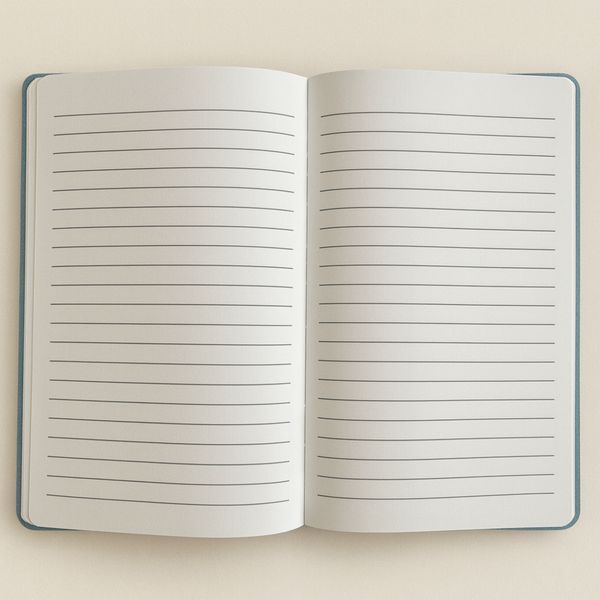 Cuaderno de Terciopelo - Mantente salvaje, niño de la luna - 80 páginas - Azul oscuro