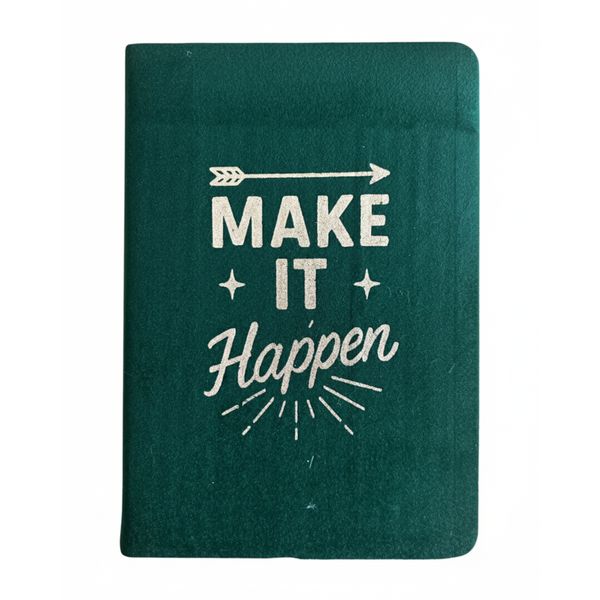 Cuaderno de Terciopelo - Haz que Pase  - 80 páginas - Verde oscuro
