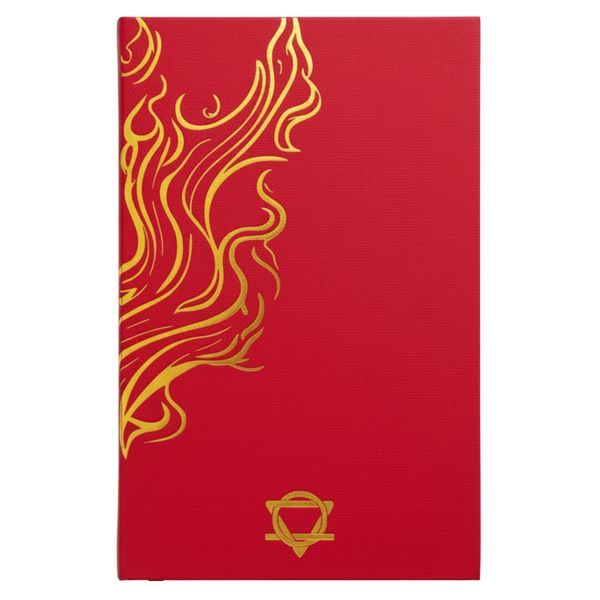 Diario de Bienestar de Tapa dura - 120 páginas - Mandala Rojo y Dorado
