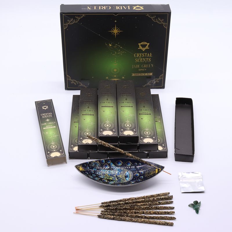 Incienso con Aromas de Cristal de Jade - Especiado