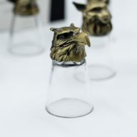 Vasos de chupito (25 ml) - Criaturas del bosque y místicas - Bronce antiguo