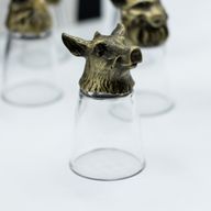 Vasos de chupito (25 ml) - Criaturas del bosque y místicas - Bronce antiguo