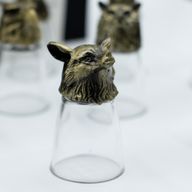 Vasos de chupito (25 ml) - Criaturas del bosque y místicas - Bronce antiguo