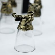 Vasos de chupito (25 ml) - Criaturas del bosque y místicas - Bronce antiguo