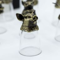 Vasos de chupito (25 ml) - Criaturas del zodiaco chino - Bronce antiguo