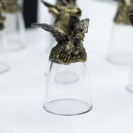 Vasos de chupito (25 ml) - Criaturas del zodiaco chino - Bronce antiguo