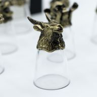Vasos de chupito (25 ml) - Criaturas del zodiaco chino - Bronce antiguo
