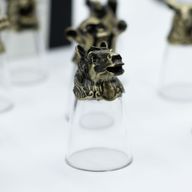 Vasos de chupito (25 ml) - Criaturas del zodiaco chino - Bronce antiguo