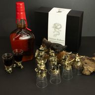 Vasos de chupito (25 ml) - Criaturas del zodiaco chino - Bronce antiguo