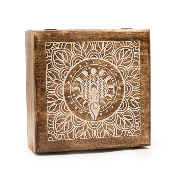 Caja de Mango Extragrande - Diosa de las fases lunares