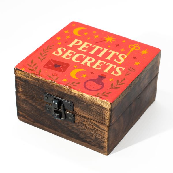 Caja de Madera Pequeña Esmaltada - Petite Secrets