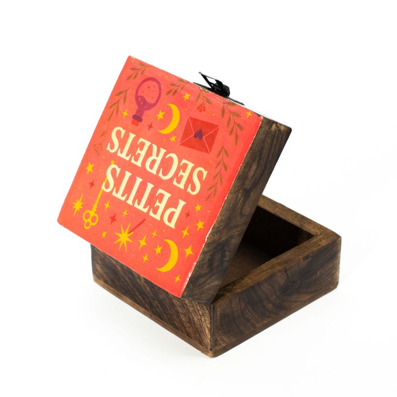 Caja de Madera Pequeña Esmaltada - Petite Secrets