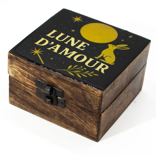 Caja de Madera Pequeña Esmaltada - Lune D'Amore