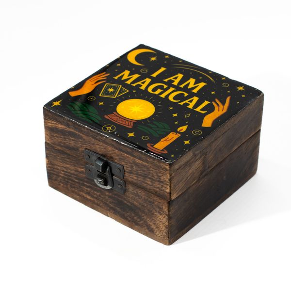 Caja de Madera Pequeña Esmaltada - I am Magical