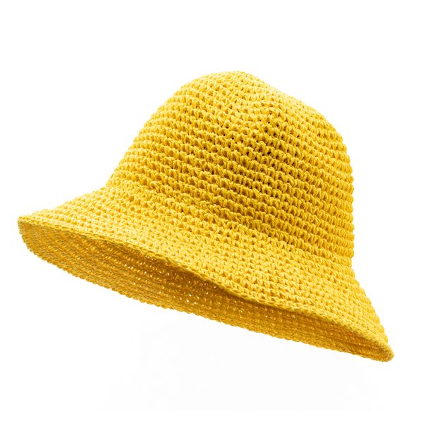 Sombrero de Paja Flexible - Amarillo