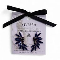 Pendientes de Cristal  Vintage   - Hadas - Azul