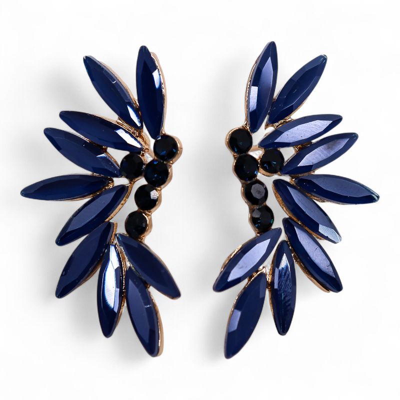 Pendientes de Cristal  Vintage   - Hadas - Azul
