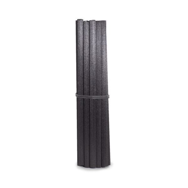 Cañas negras de fibra gruesa - Atado de 8 mm x 18 cm (aprox. 20)
