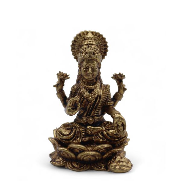Dioses Miniatura de Latón - Laxmi (11 g),30 mm